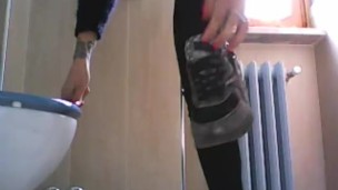 smellin my sneakers