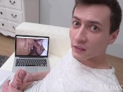 MOM Squirting big tits British MILF dishes out some sloppy rimming 2/16