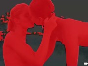 Two beautiful babes fucking with a toy by the pool 1/16