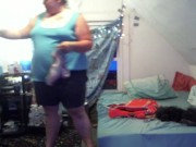 buttcrack cleaning up - shorts are too big 7/16