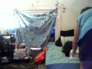 buttcrack cleaning up - shorts are too big 9/16