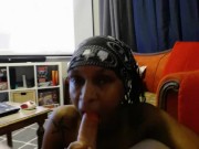 Amateur Interracial Couple Fuck While Waching Porn. CREAMPIE!!! 9/16