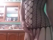 THROBBING ORGASM FROM DILDO & BUTT PLUG 3/16