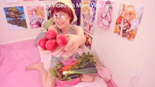 Hot Teen Anal - Horny Veggie Ass Fuck