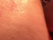 anal double penetration - riding 2 big dildos deep in my ass