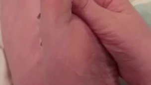 Spit, Cum, Lotion and Vape on teen feet