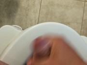 More jacking off in the bathroom....great cumshot