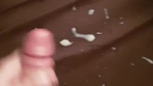 Massive cumshot after edging for hours