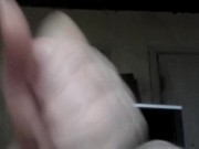 Moaning Stroking my cock and cumming