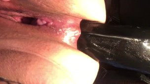 huge manolith dildo in ass with squirting
