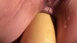 big squash in my ass with squirting