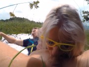 Amateur PAWG Blond with Big Ass Risky deepthroats and anal fucks in Public 10/16