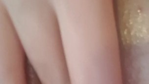 Oiling Up My Tight Pink Pussy