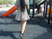 convencí a mi amiga de verme masturbarme en publico - agatha dolly 1/16