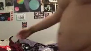 Thick Goth Girlfriend Strip Tease