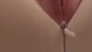 Zentai and fucked in prosthesis(fake/silicon) vagina