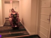 LAZY SSBBW IVY DAVENPORT TRIES TO GET MOBILITY BACK WITH TRAINER GIA LOVE  1/16