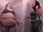 LAZY SSBBW IVY DAVENPORT TRIES TO GET MOBILITY BACK WITH TRAINER GIA LOVE  13/16