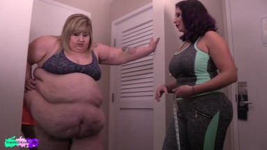 LAZY SSBBW IVY DAVENPORT TRIES TO GET MOBILITY BACK WITH TRAINER GIA LOVE 