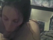 SuckingLegit ; Hot teen sloppy blowjob & face fuck deepthoat 1/16
