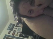 SuckingLegit ; Hot teen sloppy blowjob & face fuck deepthoat 10/16