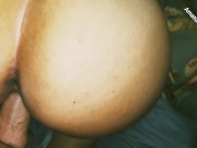 Cumshot on Big Latina Ass Her then His Pov 14/16