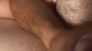 Dildo in ass + cum