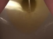 Yellow Morning Piss Compilation ASMR 3/16