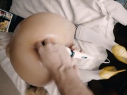 Ass Streching by BIG Toys and multiple loud ANAL orgasms 8/16