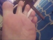 Spitting on my Feet Perfect Wet Soles!!! Foot Fetish 16/16
