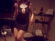 Dirty Ginger Bitch Goes Dancing on High Heels After Sex Party 10/16