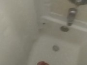 Solo Male Wanking in Shower