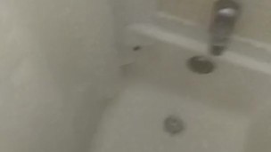 Solo Male Wanking in Shower