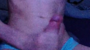 Cumshot in panties with toy and new lube!