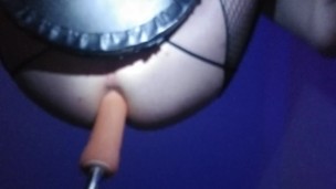 Sissy Training on fuck machine