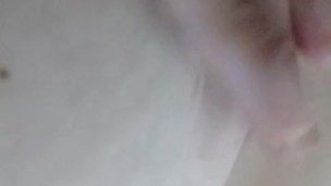 Rubbing my hard nipple