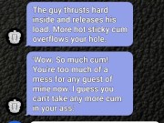 Submissive boy sexting Mistress for bi dungeon session