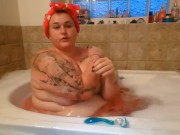 Shaving legs armpits and pussy
