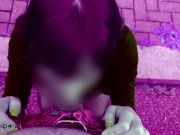 Scopata veloce in autoreggenti in mezzo alla strada per un po' di sborra 8/16