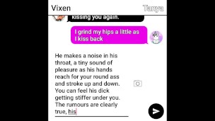 Cute party girl sext roleplays her first anal