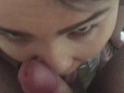 Mouth Only Blowjob! Oral Creampie! Big Cumshot in Mouth (slow motion end) 1/16