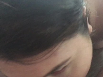 Mouth Only Blowjob! Oral Creampie! Big Cumshot in Mouth (slow motion end)