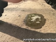 Pissing on the Road