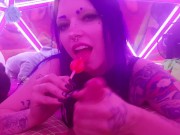 Slutty  Rave girl girls stranger handjob filthy feet POV 2/16
