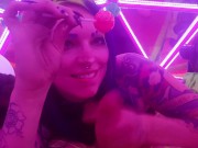 Slutty  Rave girl girls stranger handjob filthy feet POV 7/16