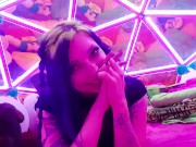 Filthy Festival Foot Worship- Goth boots and sweaty stinky socks 1/16