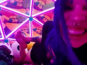 Filthy Festival Foot Worship- Goth boots and sweaty stinky socks 3/16