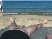 Cекс на пляже с незнакомкой 1/16