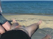 Cекс на пляже с незнакомкой 16/16