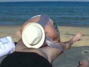 Cекс на пляже с незнакомкой 2/16